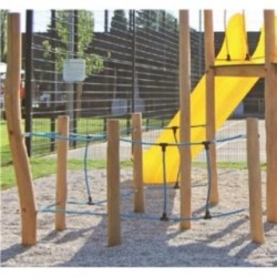 Parque infantil madeira natural Barco Viquingue