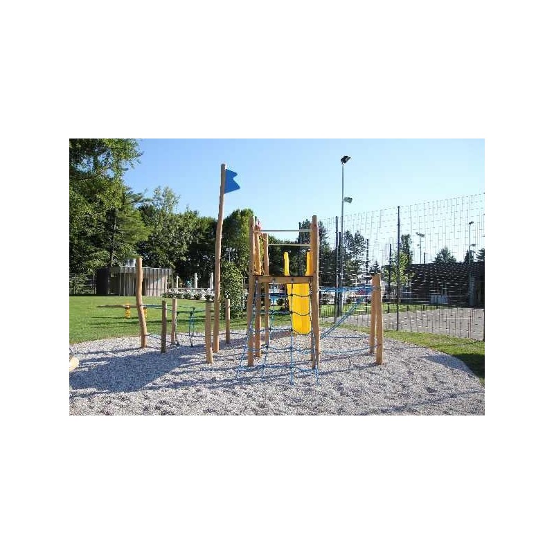 Parque infantil madeira natural Barco Viquingue