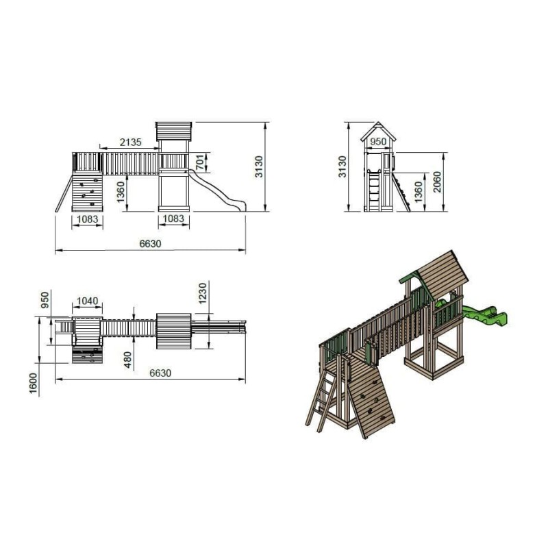 Parque infantil MASGAMES Aurora Boreal