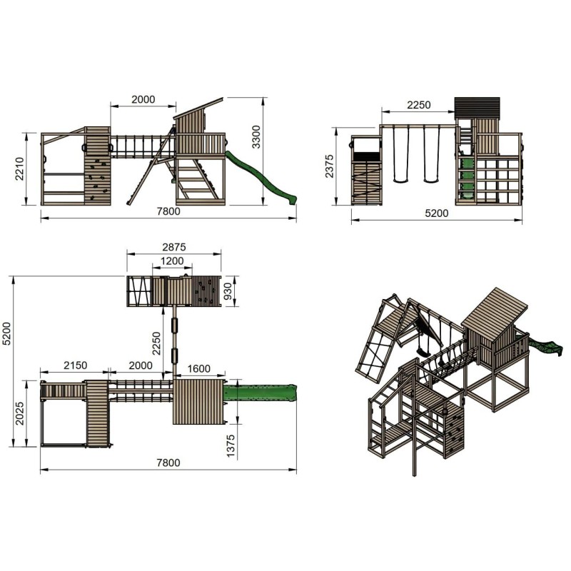 Parque infantil Masgames BAIKAL XL