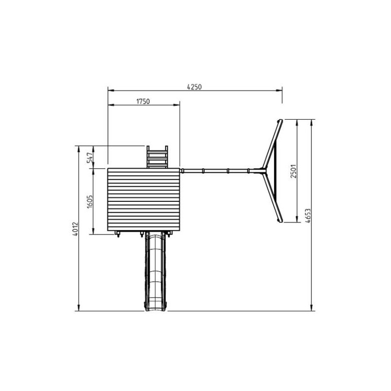 Parque infantil Masgames Beach Hut L + Baloiço