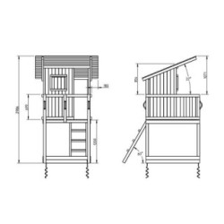 Parque infantil Masgames Beach Hut L + Baloiço