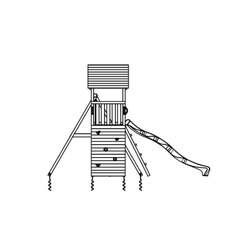 Parque infantil Masgames Belvedere XL + Columpio