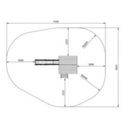 Parque infantil Masgames Canigó L con casita