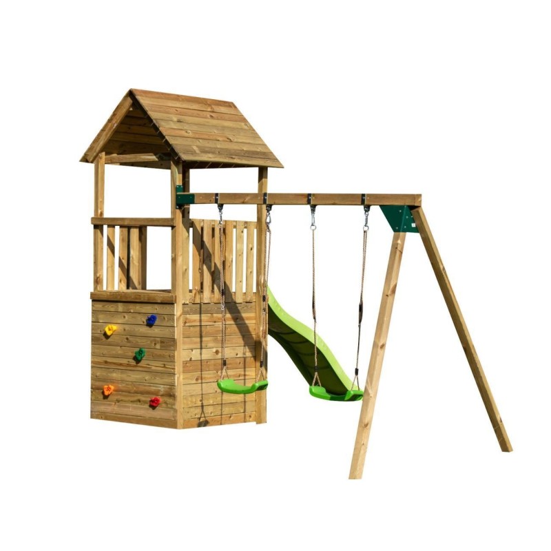 Parque infantil Masgames Canigó L con casita + Columpio