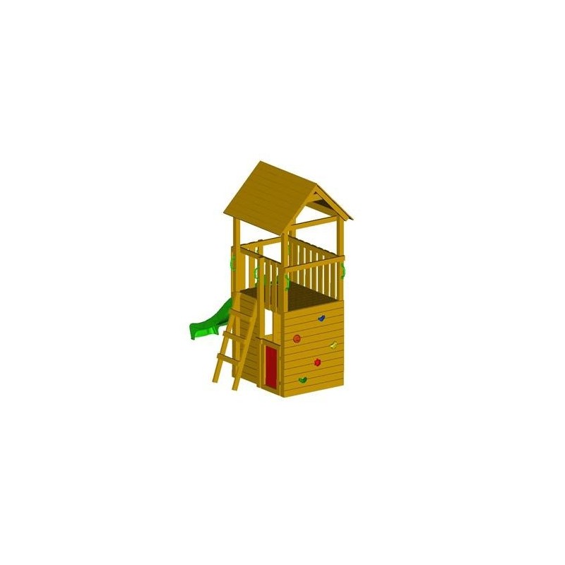 Parque infantil Masgames Canigó L con casita + Columpio