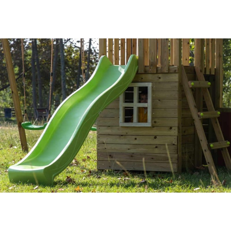 Parque infantil Masgames Canigó L con casita + Columpio