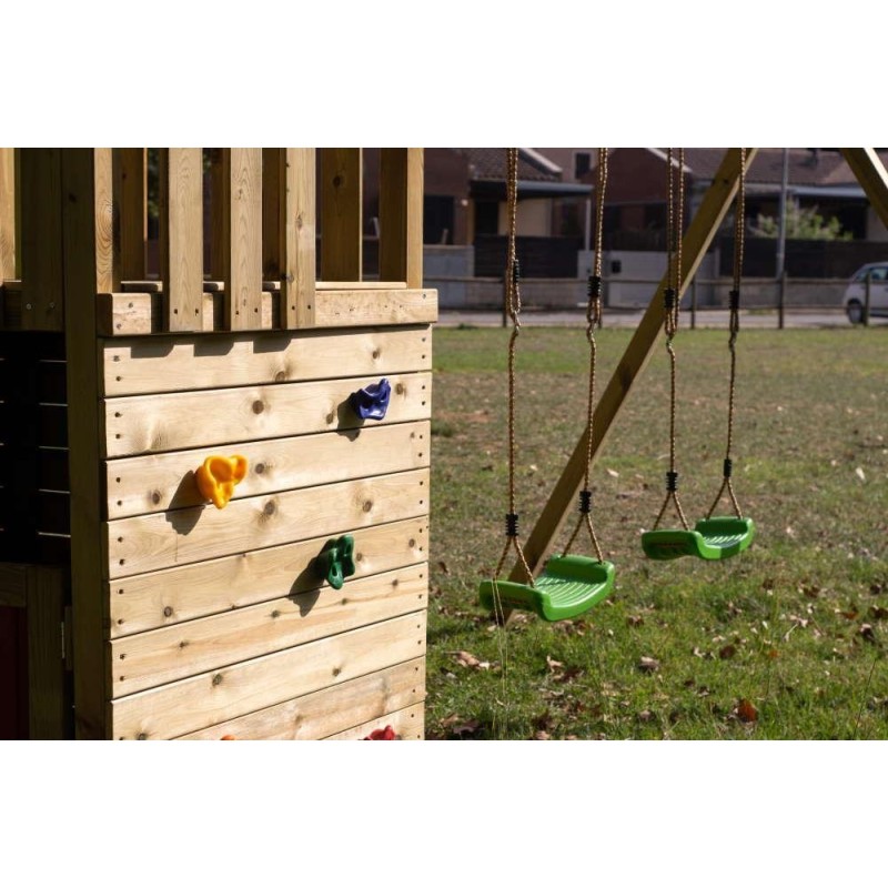 Parque infantil Masgames Canigó L con casita + Columpio