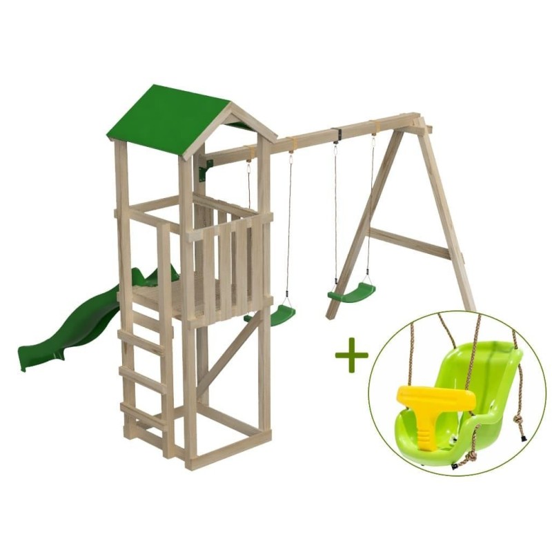 Parque infantil Masgames Carlit L con techo de lona