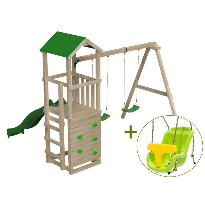 Parque infantil Masgames Carlit L con techo de lona