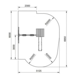 Parque infantil Masgames Carlit L con techo de lona