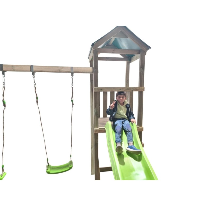 Parque infantil Masgames Carlit L con techo de lona