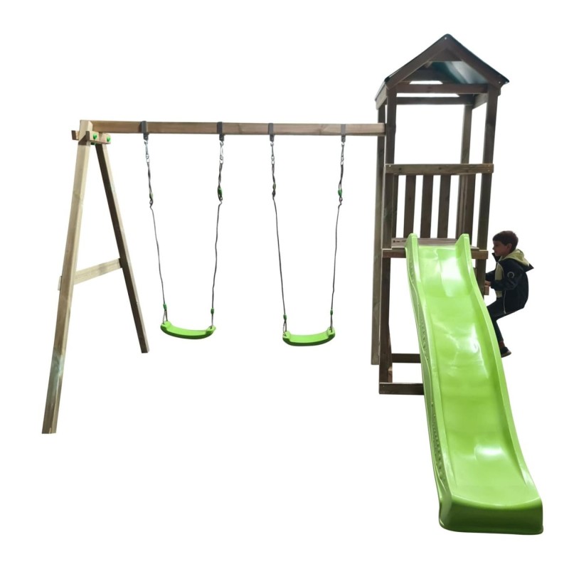 Parque infantil Masgames Carlit L con techo de lona