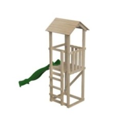 Parque infantil Masgames Carlit L con techo de madera