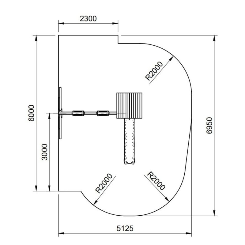 Parc infantil Masgames Carlit L amb sostre de fusta