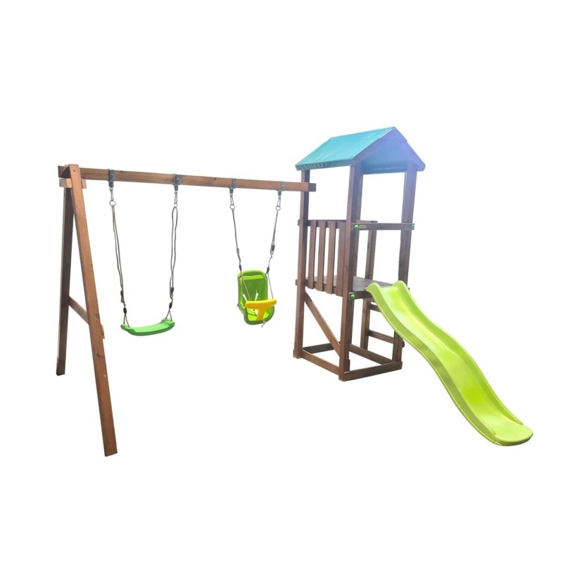 Parque infantil Masgames Carlit M con techo de lona