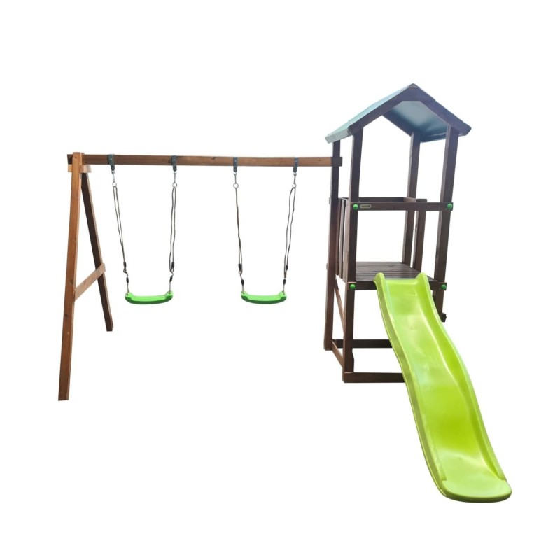 Parque infantil Masgames Carlit M con techo de lona