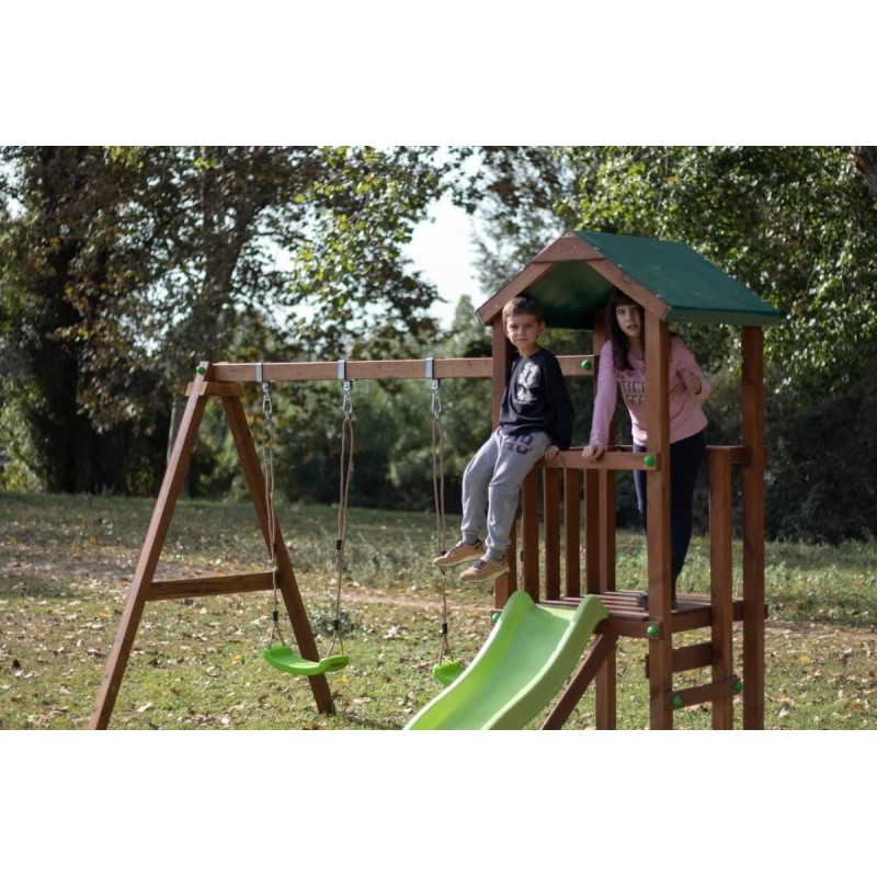 Parque infantil Masgames Carlit M con techo de lona