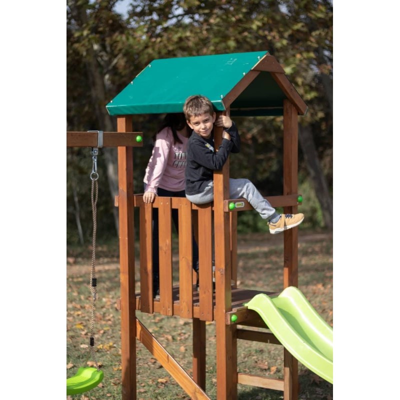 Parque infantil Masgames Carlit M con techo de lona