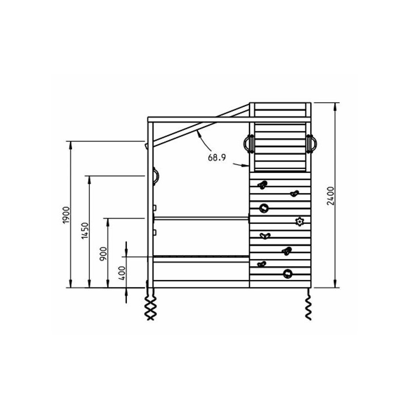 Parque infantil Masgames Crossfit XL + Columpio