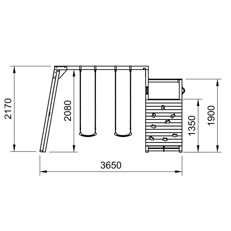 Parque infantil Masgames Dolomitas Challenger L