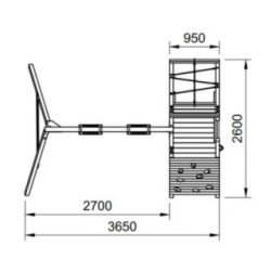 Parque infantil Masgames Dolomitas Challenger L