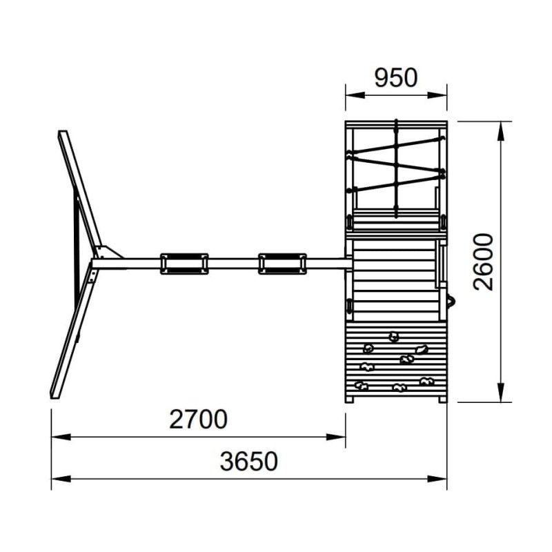 Parque infantil Masgames Dolomitas Challenger L