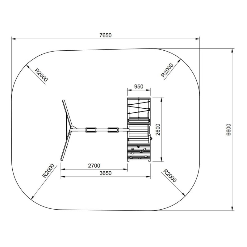 Parque infantil Masgames Dolomitas Challenger L