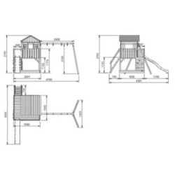 Parque infantil Masgames Lollipop L + columpio