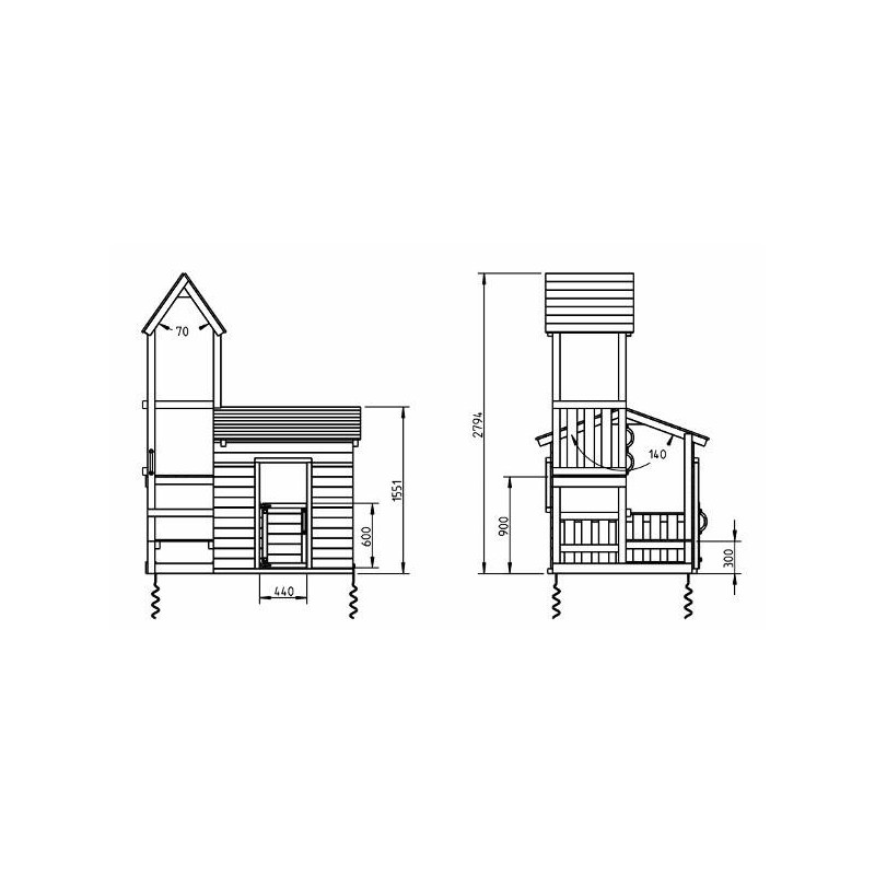 Parque infantil Masgames Lookout M