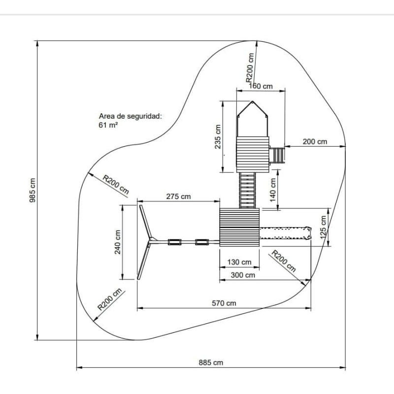 Parque infantil Masgames Pacific L
