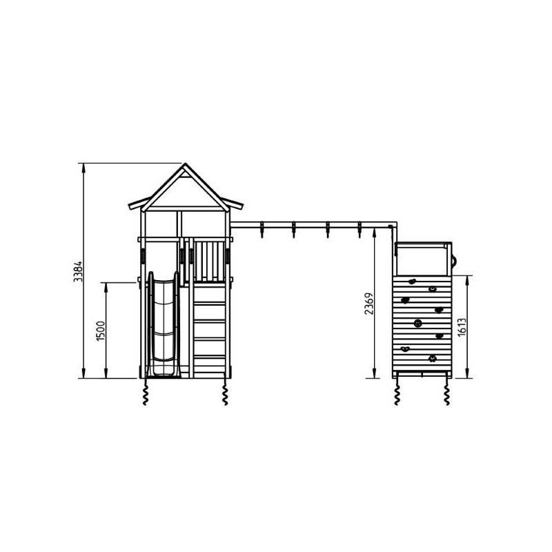 Parque infantil Masgames Pagoda XL + @Challenger