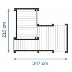 Parque infantil Masgames Palazzo XL + Baloiço