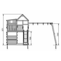 Parque infantil Masgames Palazzo XL + Baloiço