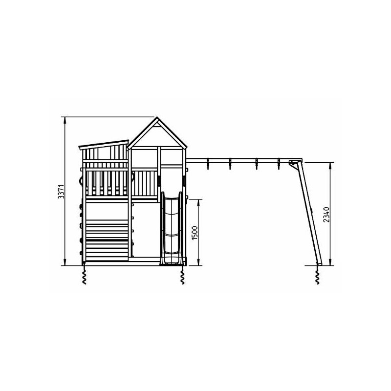 Parque infantil Masgames Palazzo XL + Baloiço