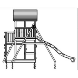 Parque infantil Masgames Penthouse XL+ Columpio