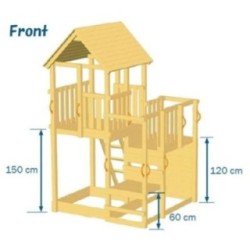 Parque infantil Masgames Penthouse XL+ Columpio