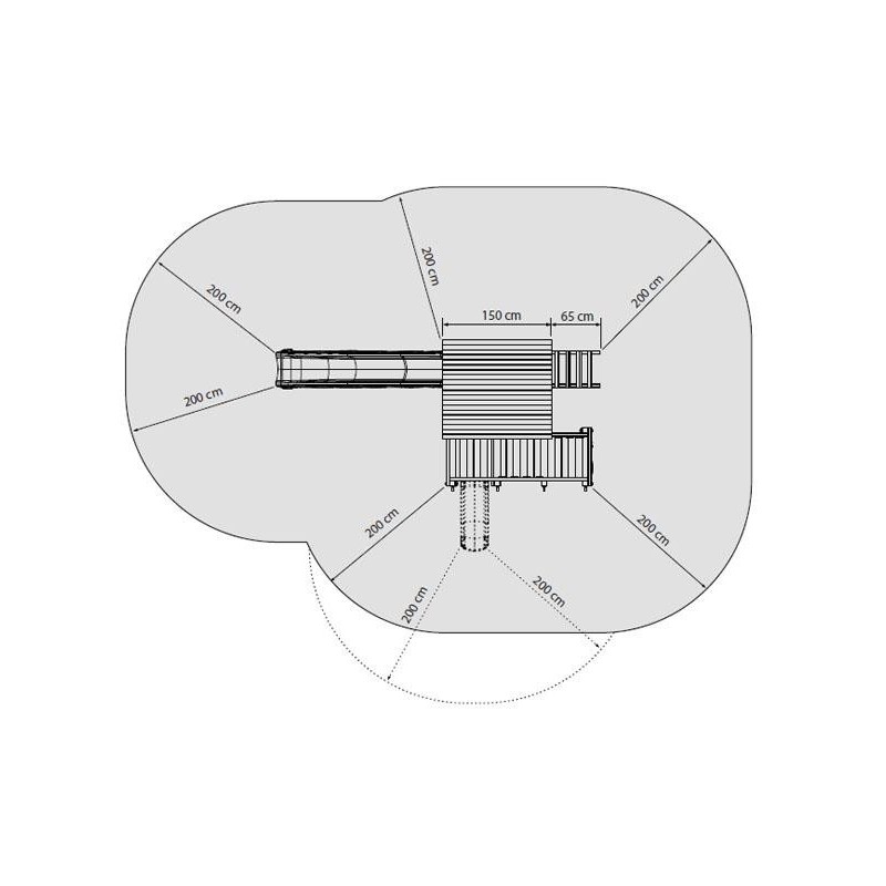 Parque infantil Masgames Penthouse XL+ Columpio