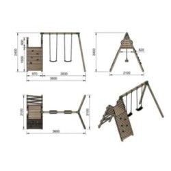 Parque infantil Masgames Siberia Aventura XL