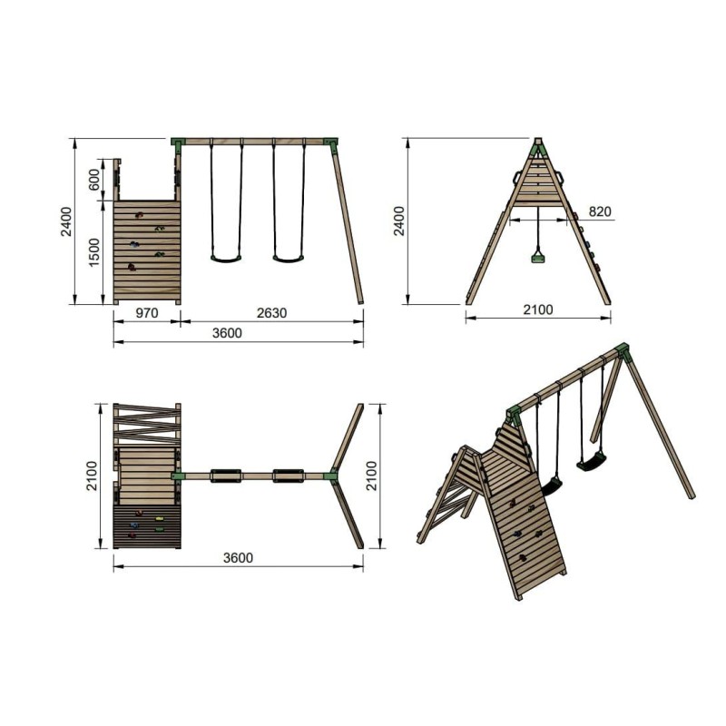 Parque infantil Masgames Siberia Aventura XL
