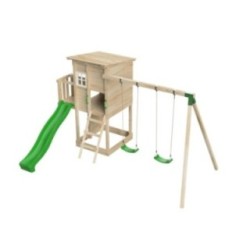 Parque infantil Masgames TAGA 2025 + Pared de escalada + Columpio