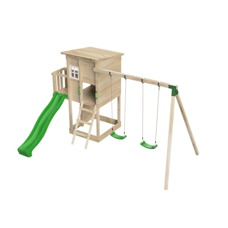 Parque infantil Masgames TAGA 2025 + Pared de escalada + Columpio