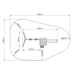 Parque infantil Masgames Talaia L + Columpio