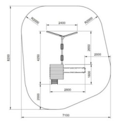 Parque infantil Masgames Talaia L + Columpio