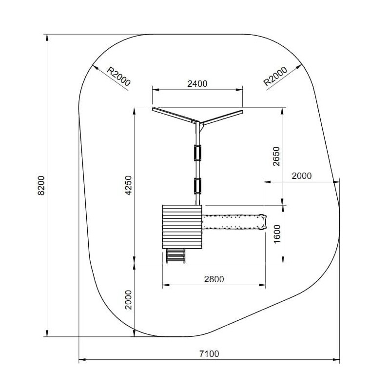 Parque infantil Masgames Talaia L + Columpio