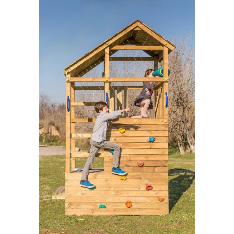 Parque infantil Masgames Teide XL + Columpio + Escalera de Mono