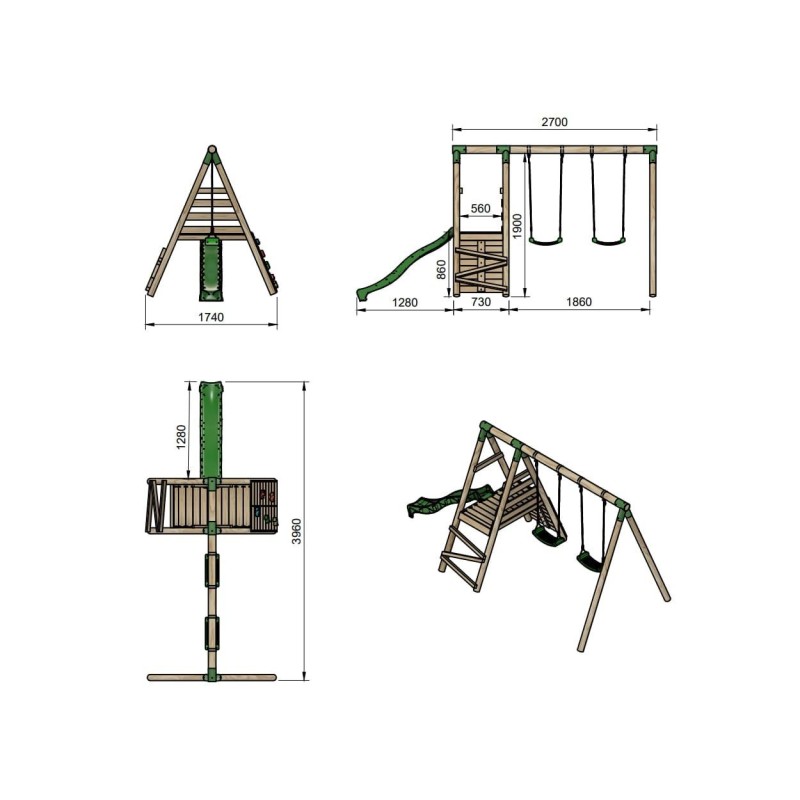 Parque infantil Masgames Tibet M