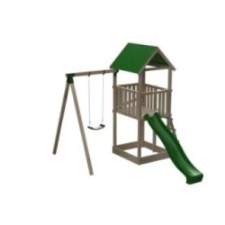 Parque infantil Masgames Tibidabo L con techo de lona + Columpio