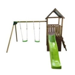 Parque infantil Masgames Tibidabo L con techo de lona + Columpio