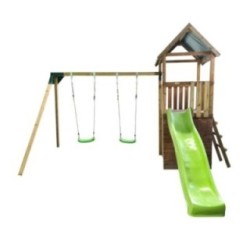 Parque infantil Masgames Tibidabo L con techo de lona + Columpio